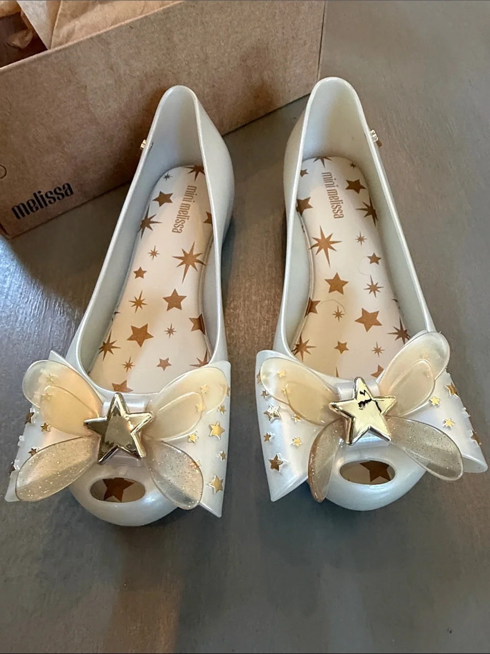Mini Melissa Ultragirl Star Ballerina in Pearl